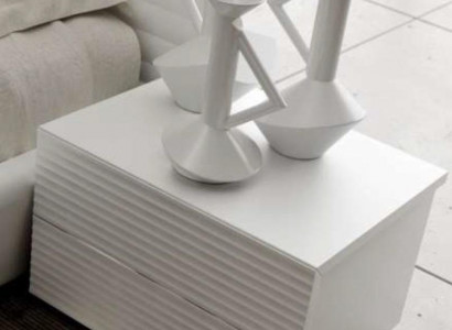 White luxury nightstand storage bedroom furniture small side table